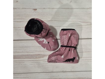 Botičky Yháček, softshell s beránkem, Lesní zvěř na starorůžové