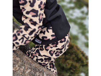 Zimní softshellové kalhoty Yháček, Leopard