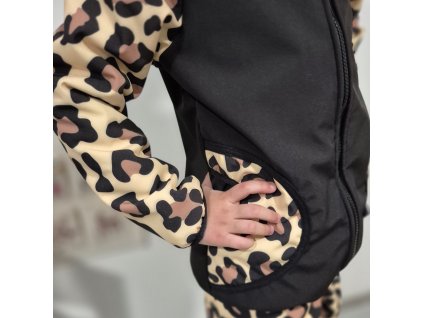 Softshellová bunda Yháček, letní, Leopard
