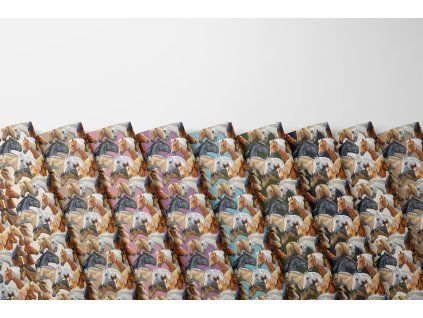 Teplákovina nepočesaná sub, Koně