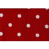 Úplet puntíky střední, červená 015