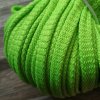 Šňůra plochá, neon zelená, 8 mm
