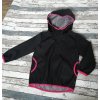 Softshellová bunda Yháček NEW, podzim, černá/růžová