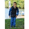 Zimní softshellové kalhoty Yháček, stavebnice modrá, poslední kus, vel. 68