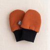 Mini softshellové rukavice bez palce s merinem, Karamel