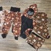BAZAR, softshellový set jaro/podzim, Lišky a medvědi na kaštanové, vel. 92