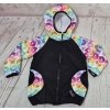 Softshellová bunda Yháček, zimní, Duhový cikcak, vel. 98, POSLEDNÍ KUS