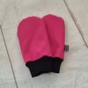 Mini softshellové rukavice bez palce s beránkem, fuchsiová, II. jakost