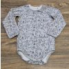 BAZAR, bavlněné body Yháček, zvířátka šedá, vel. 92