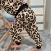 Flísové tepláky Yháček, Leopard