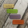 Štítek Handmade velký, ekokůže