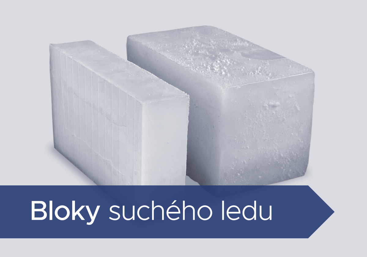 Bloky suchého ledu