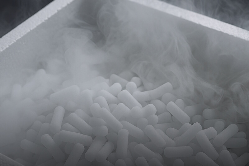 Suchý ľad sa odparuje