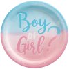 gender reveal party papirove party talire kluk nebo holka 8 ks 23 cm