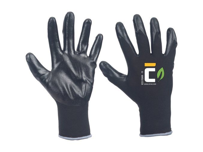 ECO foam rukavice černá