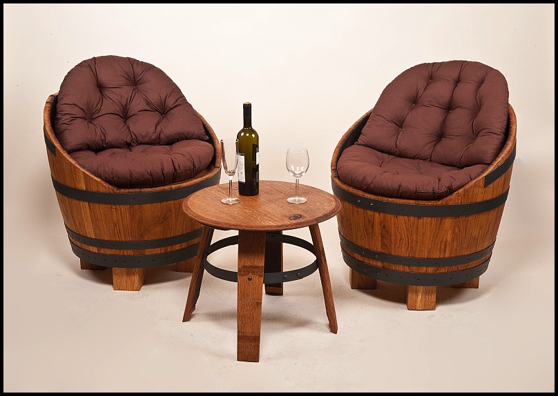 Designové doplňky z barrique sudů