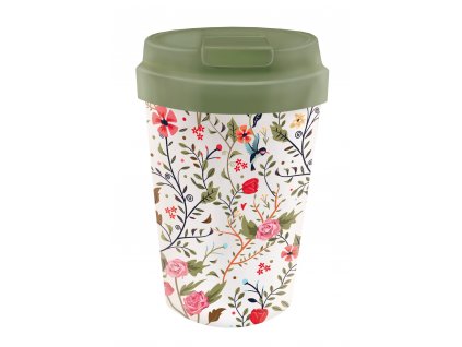 chic.mic bioloco cestovni hrnek easy cup flowers and birds 350 ml