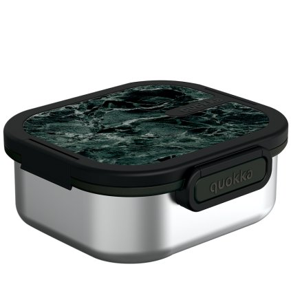 nerezovy lunch box 1l quokka black marble 1