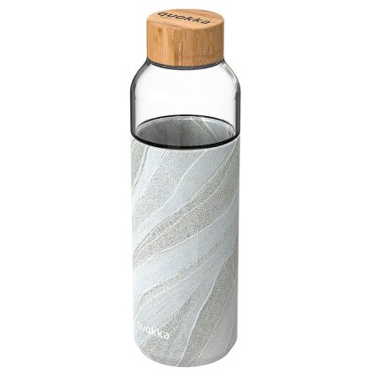 sklenena lahev na vodu flow 660ml quokka whiteston