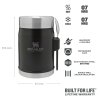 STANLEY Termoska na jídlo se lžící/vidličkou The Legendary Classic Food Jar 400 ml Matte Black Pebble