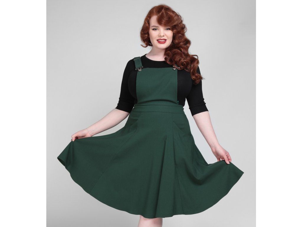 Kayden Dungaree Swing Dress - SugarBat.cz
