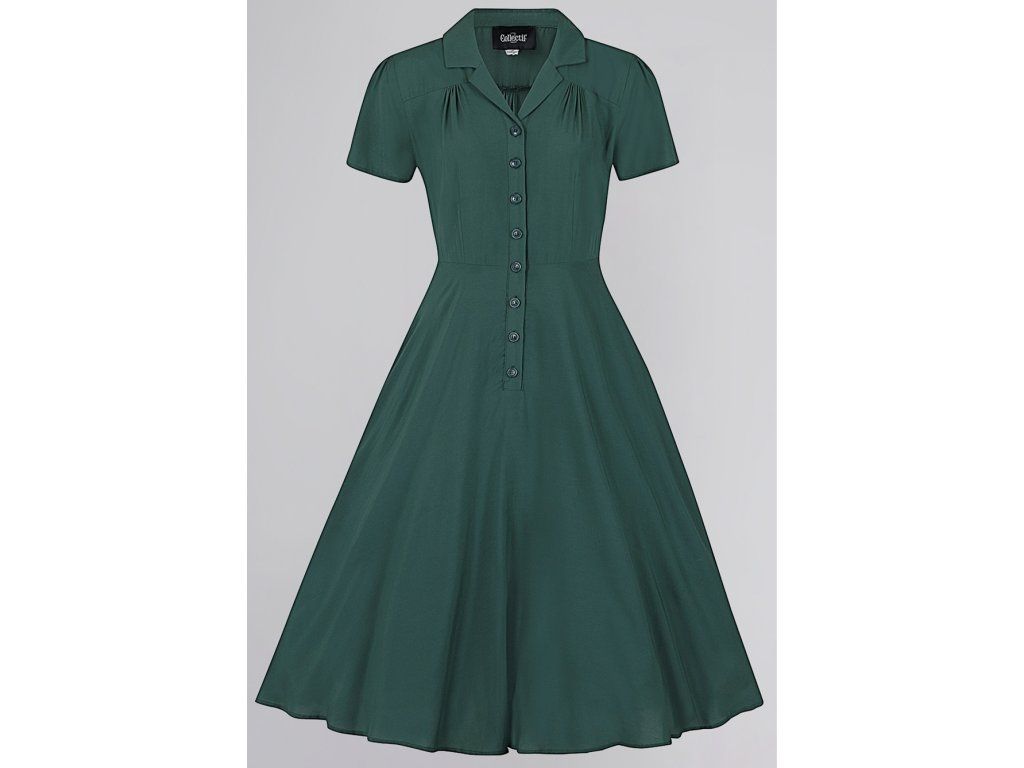 Collectif Gayle Dress - Green - SugarBat.cz Collectif Gayle Dress - Green - SugarBat.cz