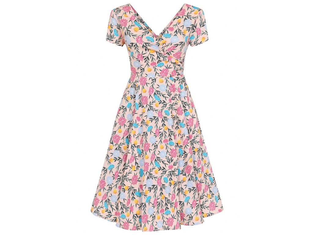 Collectif retro šaty Maria - Floral Whimsy