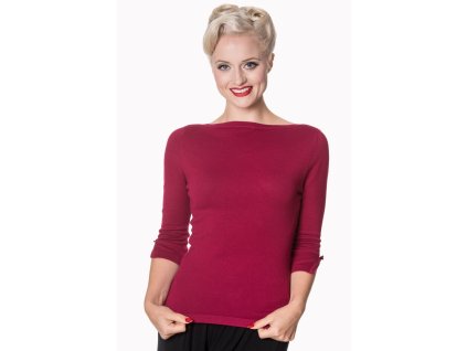 Banned Retro Addicted Top - Plum