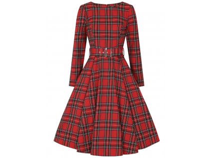Highland Swing Dress in Red 3