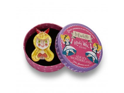 A Curiouser & Curiouser Alice Erstwilder Brooch