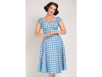Dolores Gingham Garden Doll Dress 1