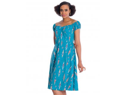 REGATTA GIRL OFF SHOULDER SWING DRESS 7
