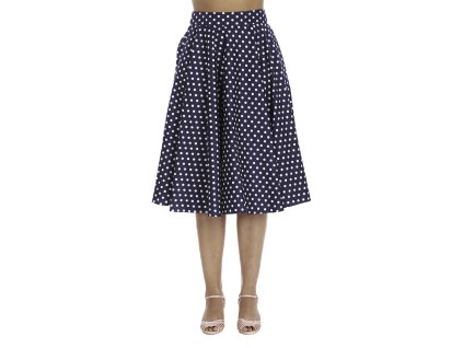 DOT DAYS SWING SKIRT Navy 1