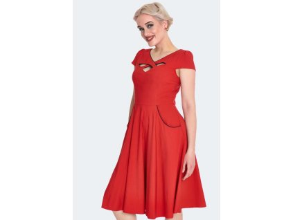 Connie Red Swing Dress 2