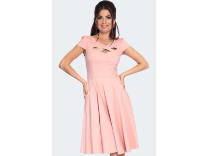 Connie Pink Swing Dress 2