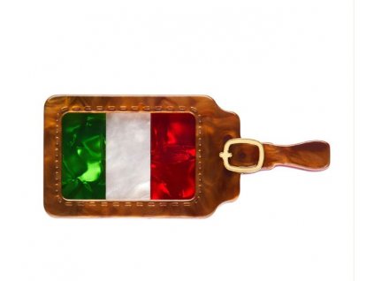 Luggage Tag brooch