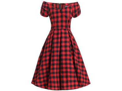 Lily Red and Black Check 1