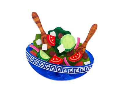 Greek Salad Brooch 1
