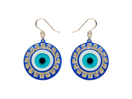Evil Eye Amulet Drop Earrings 1
