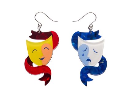 Comedy & Tragedy Drop Earrings 1