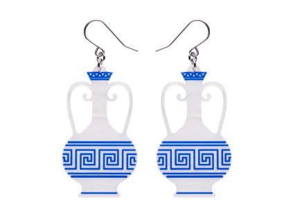 Amphora Drop Earrings White 2