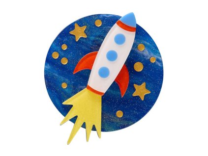 Blast Off! Brooch 1
