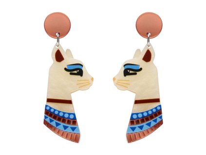 Bastet the Protector Drop Earrings 1