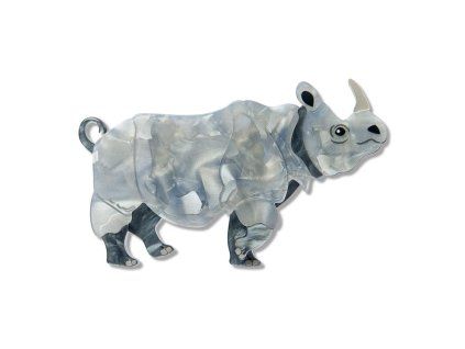 Javan Rhino Brooch 1