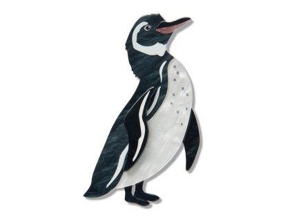 Galapagos Penguin Brooch 1