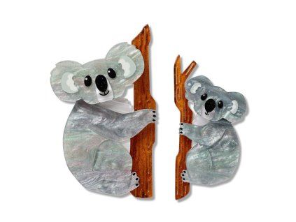 Among the Eucalyptus Brooch Pair 2