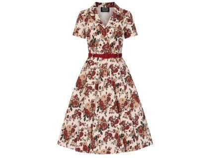 Autumn Rose Swing Dress 1