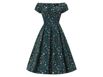 Lily Emerald Green Floral 3