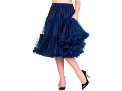 Banned Retro Lifeforms Petticoat Navy Long 26"