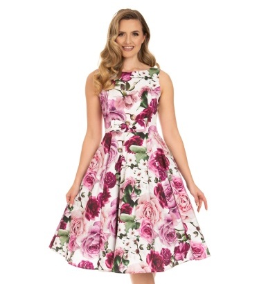 H&R London retro šaty Alice Velikost: XS (UK 8)